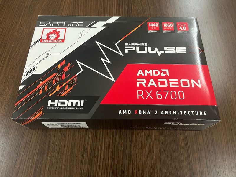 Caja Vacía Sapphire Radeon RX 6700