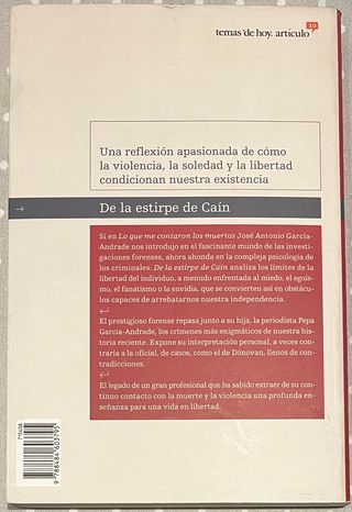 Libro De la estirpe de Caín tapa blanda español
