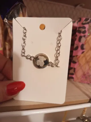 Pulsera de acero con osito