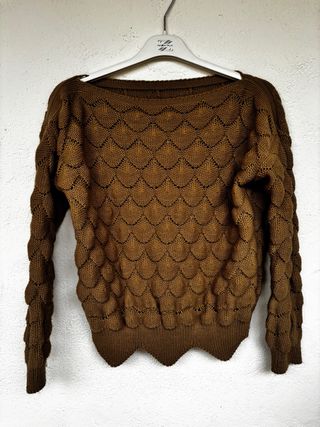 Maglione donna marrone