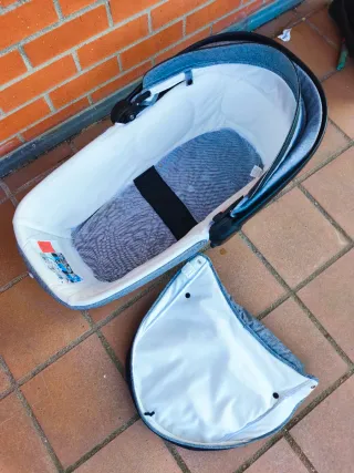 Capazo/Carro de bebé Giordani Reclinable gris