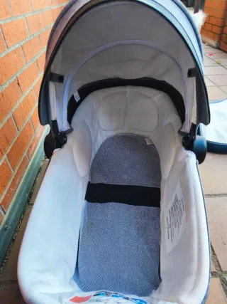 Capazo/Carro de bebé Giordani Reclinable gris