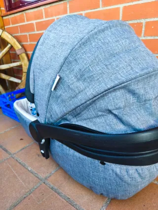 Capazo/Carro de bebé Giordani Reclinable gris