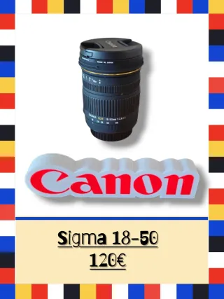 Objetivo Sigma 18-50mm f/2.8 EX para Canon