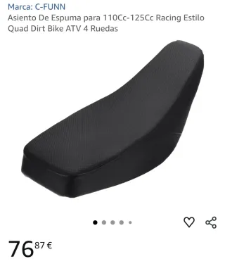 Asiento Negro para Mini Quad ATV Niños