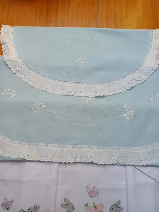 Juego Sábanas Cuna Bordada