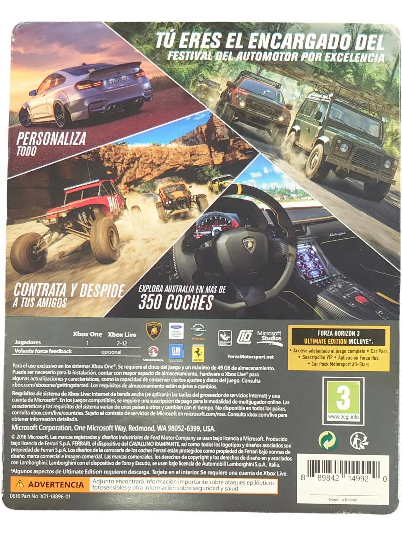 Forza Horizon 3 Ultimate Edition Xbox One afbeelding 4