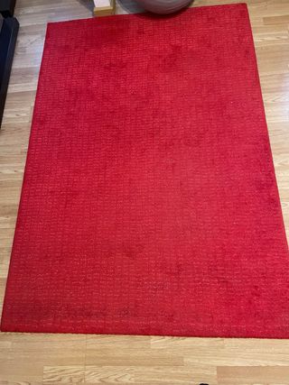 Alfombra IKEA Roja 133x195 Hampen