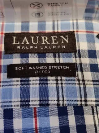 Camisa Lauren Ralph Lauren cuadros talla 44 cuello