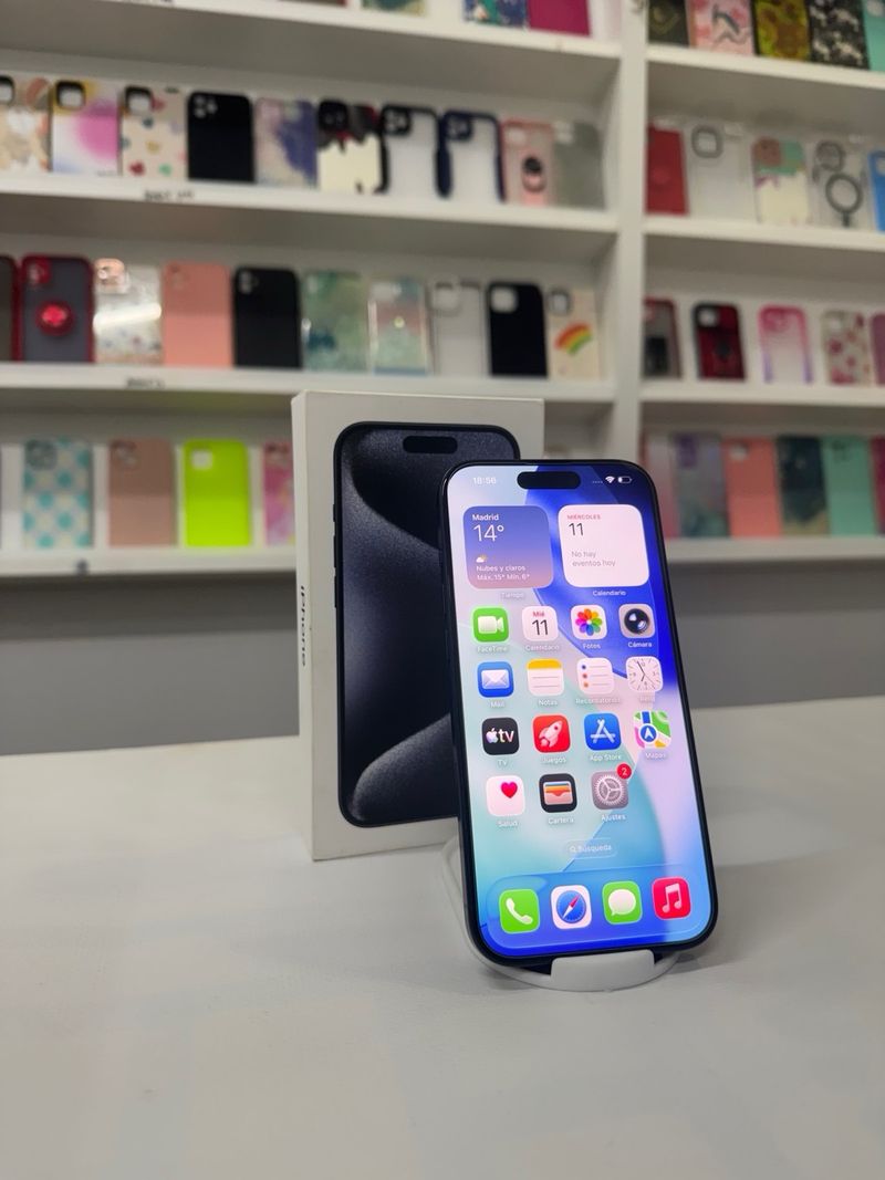 iPhone 15 Pro 256GB Azul Titanio afbeelding 5