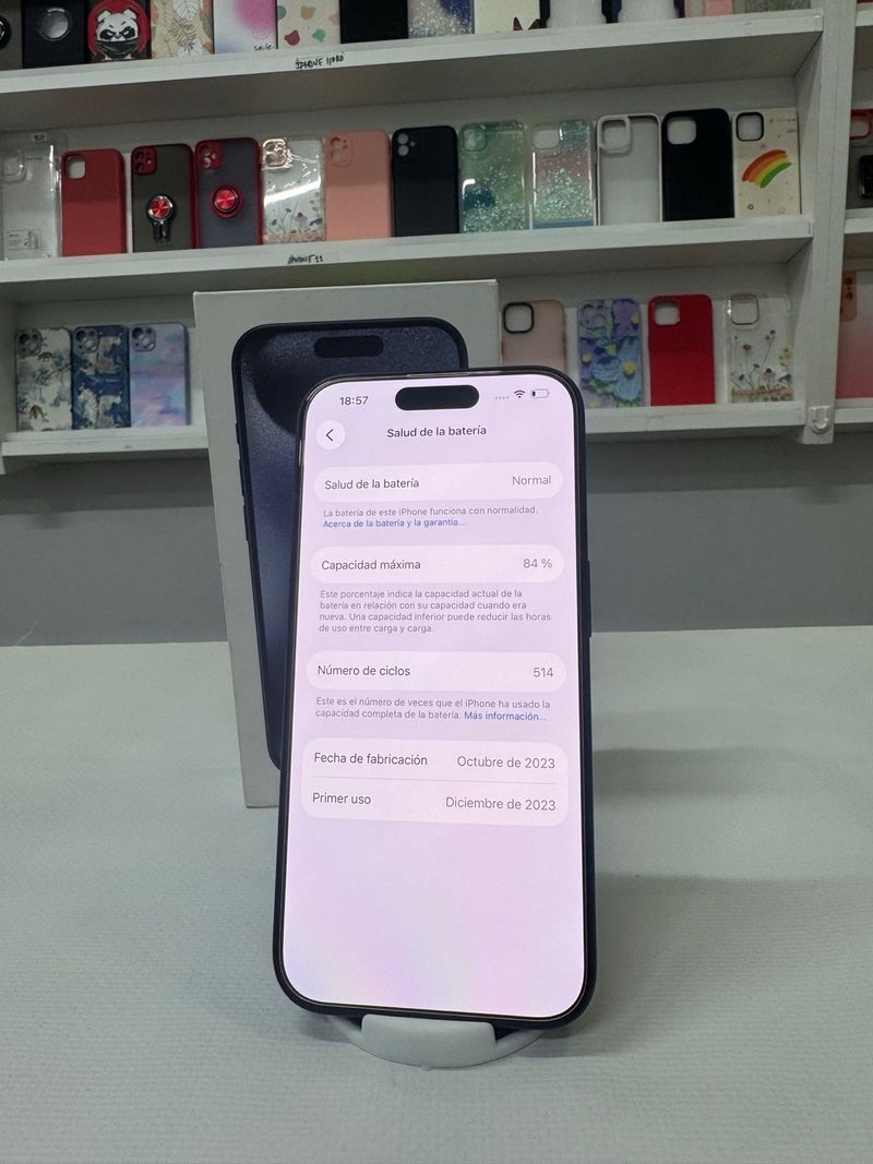 iPhone 15 Pro 256GB Azul Titanio afbeelding 2