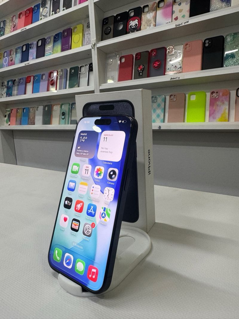 iPhone 15 Pro 256GB Azul Titanio afbeelding 4