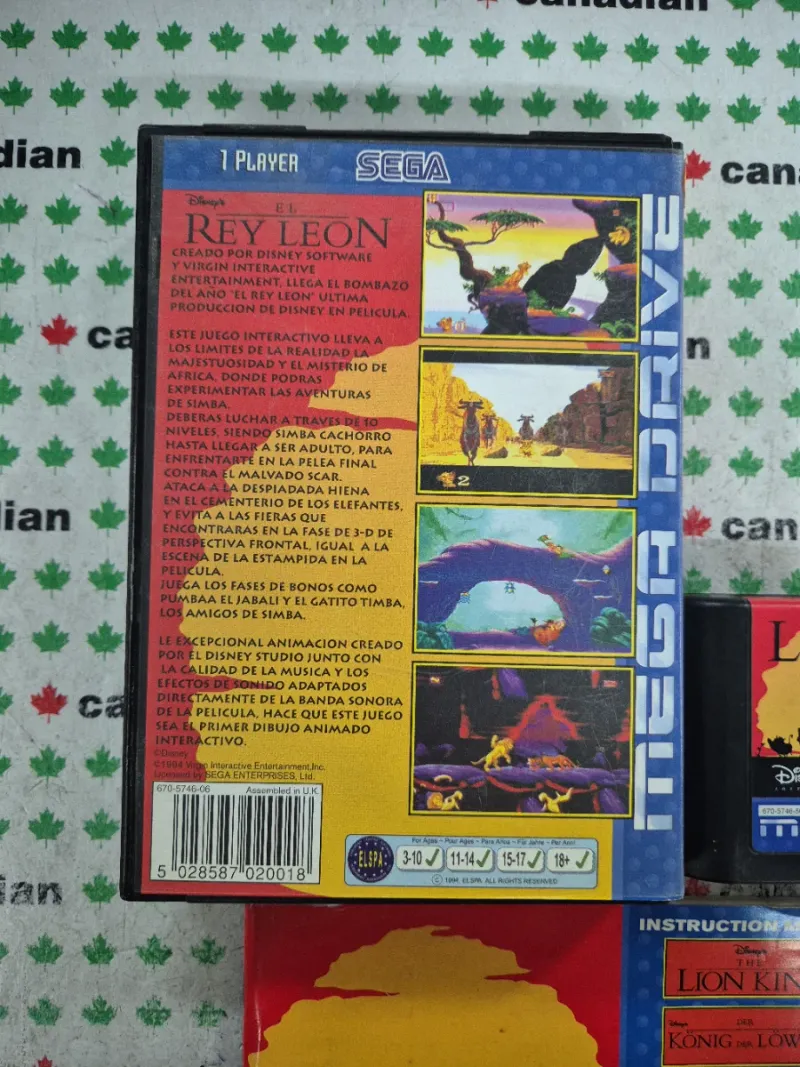 El Rey León Mega Drive afbeelding 3