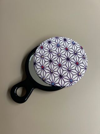 Mini espejo japonés con diseño geométrico Nuevo