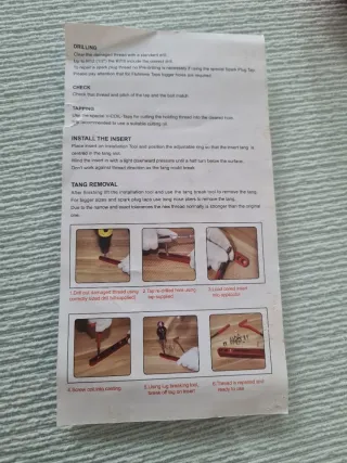 Kit Herramientas Reparación Roscas