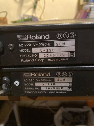 Roland U-220 y U-110 Módulos PCM