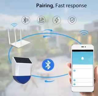 Sirena Alarma WiFi Tuya Exterior Sonido y Luz