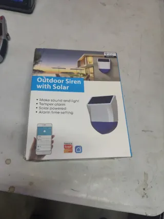 Sirena Alarma WiFi Tuya Exterior Sonido y Luz
