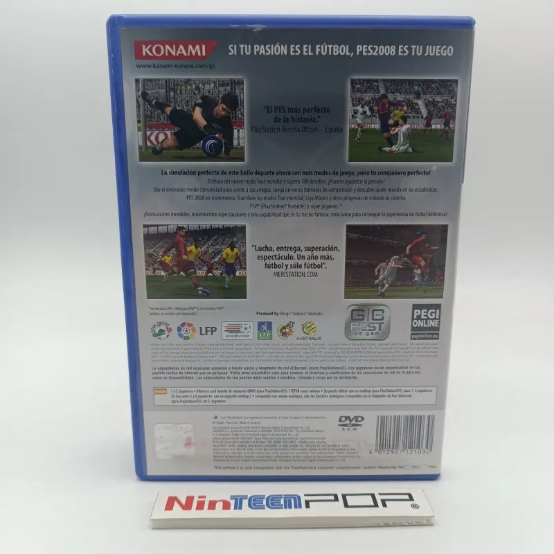 Pro Evolution Soccer 2008 Sony PlayStation 2 afbeelding 3
