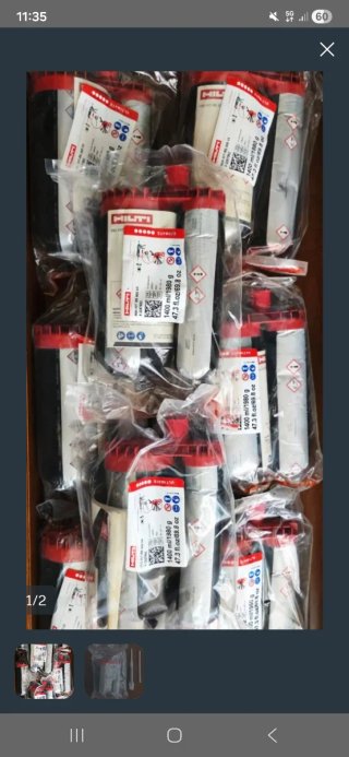 8 ANCLAJES QUIMICOS EPOXI 500 V4 1400 ML. HILTI