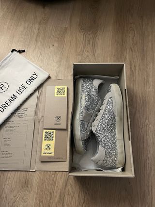 Zapatillas Golden Goose Glitter Plata