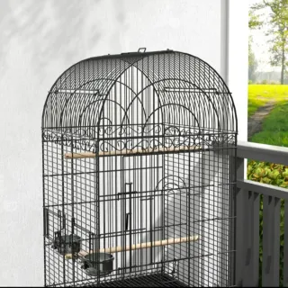 Jaula para pájaros con bandeja ruedas Nueva