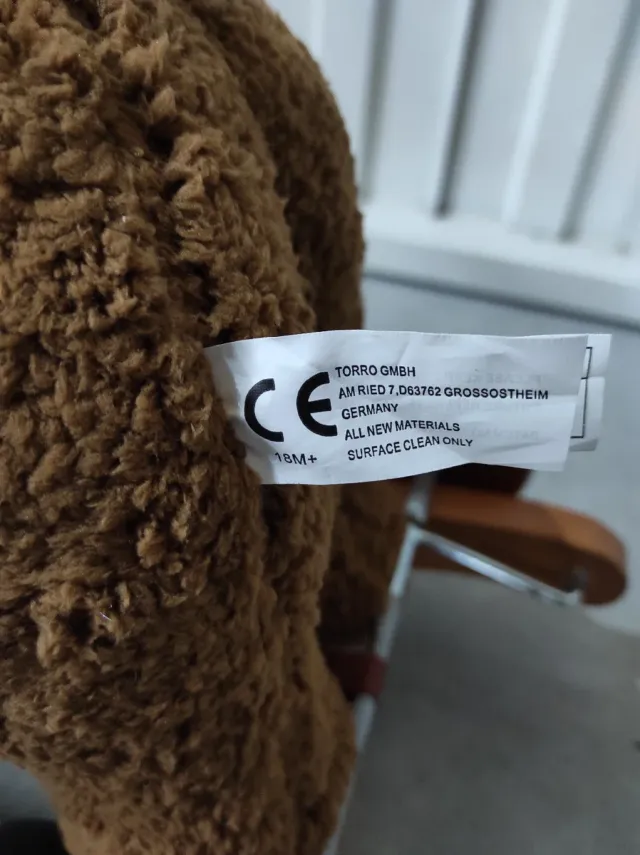 Osito peluche balancín con ruedas + Regalo