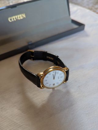 Citizen Quartz 6115 Y58656 FN placcato oro