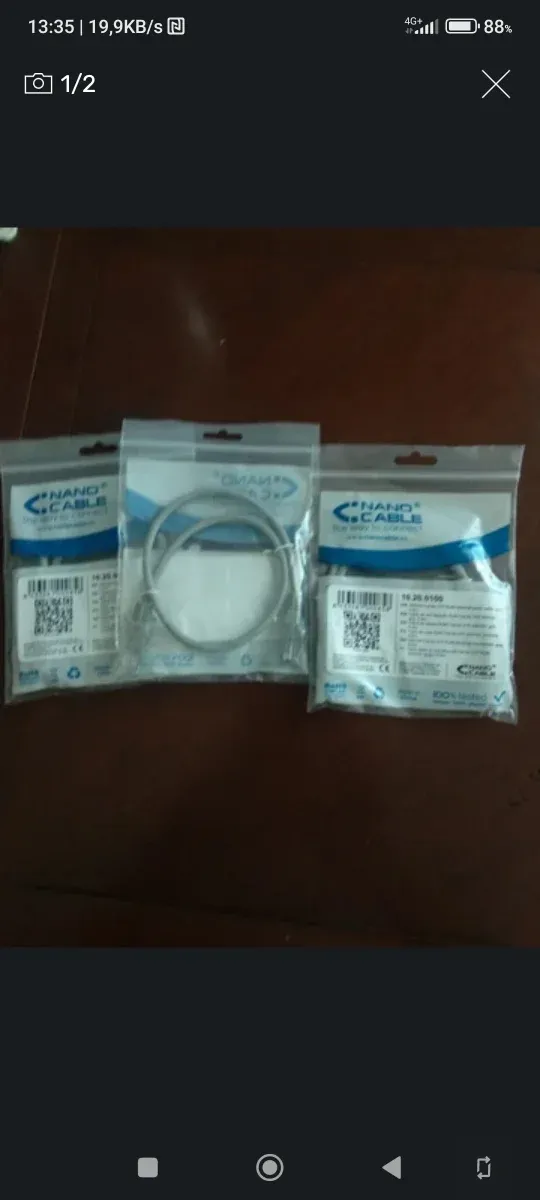 Cable Ethernet Nano Cable Nuevo a estrenar