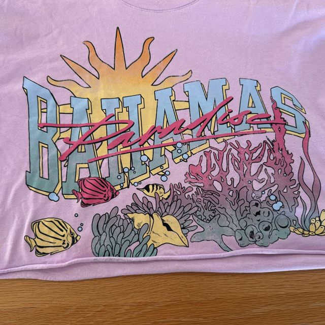 Crop Top Lila Bershka Bahamas Talla XS