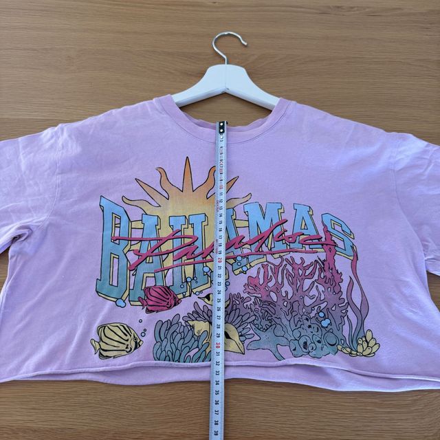 Crop Top Lila Bershka Bahamas Talla XS