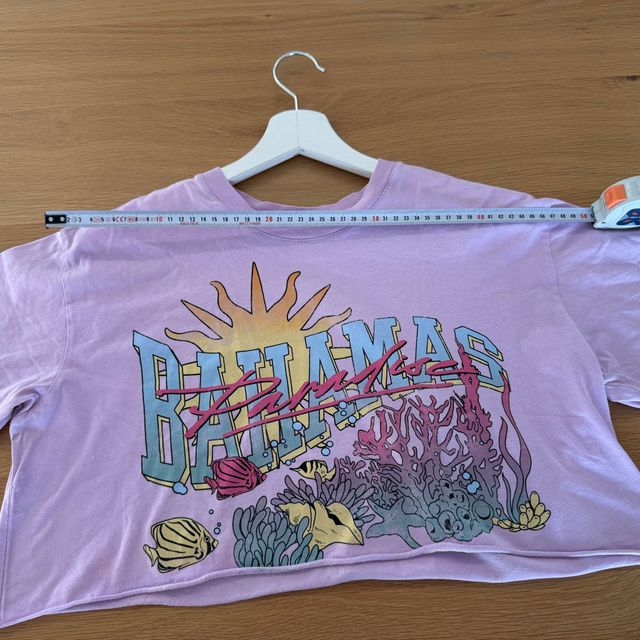Crop Top Lila Bershka Bahamas Talla XS