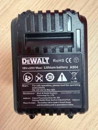 Batería Dewalt 20V 6Ah Li-Ion