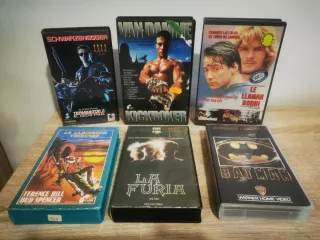 Lote 6 Películas VHS: Terminator, Bodhi, Batman...