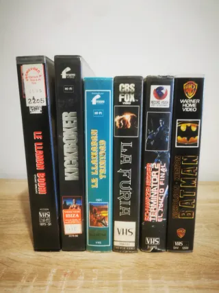 Lote 6 Películas VHS: Terminator, Bodhi, Batman...