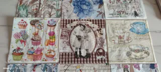 Lote servilletas decoradas