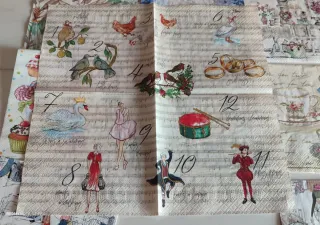 Lote servilletas decoradas