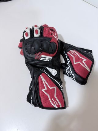 Guantes Alpinestars SP8 Negros y Rojos.