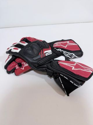 Guantes Alpinestars SP8 Negros y Rojos.