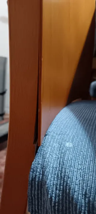 Juego 6 Sillas Madera Tapizadas Azul