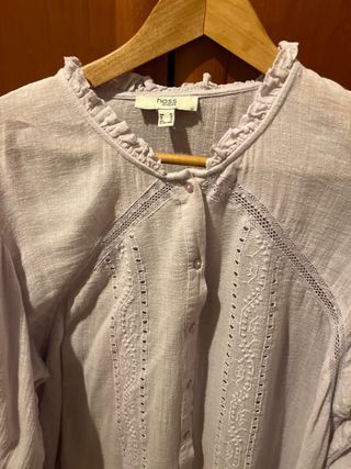 Camisa Hoss Intropia Talla XL Morada