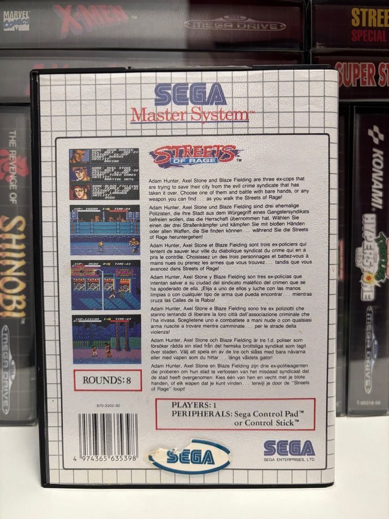 Streets of Rage - Sega Master System PAL Completo afbeelding 2
