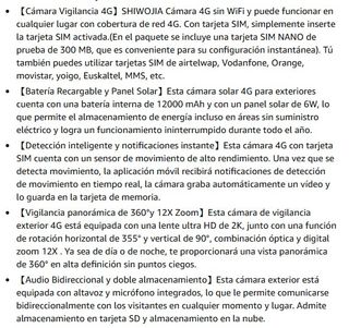 Cámara Vigilancia 4G Solar
