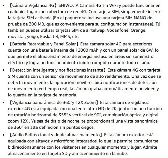 Cámara Vigilancia 4G Solar afbeelding 8