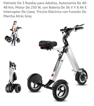 patinete eléctrico 3 ruedas