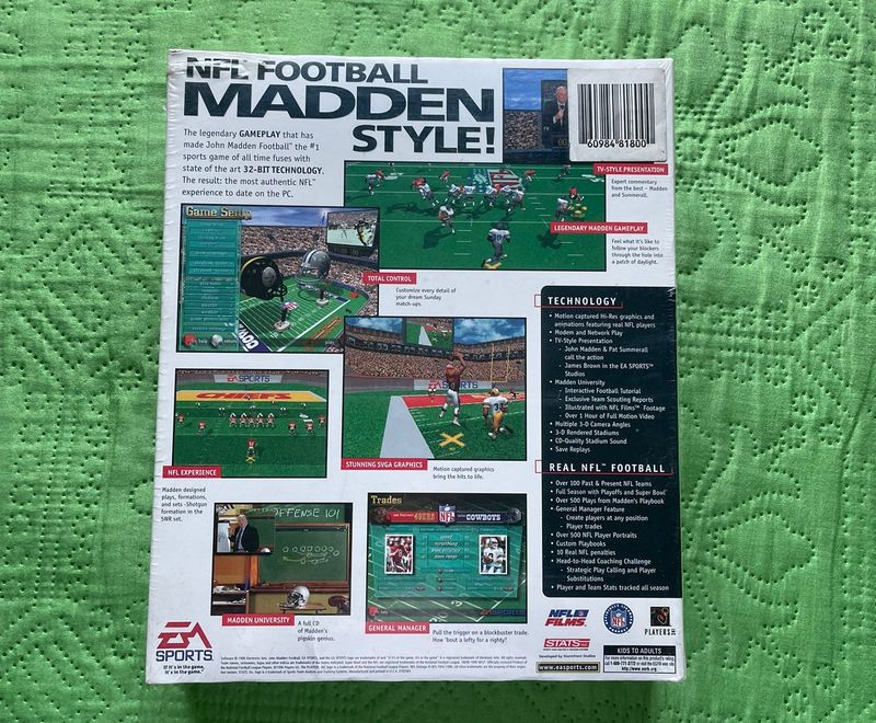 Madden NFL 97 PC Big Box afbeelding 2
