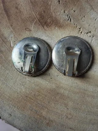 Orecchini clip vintage tartarugati