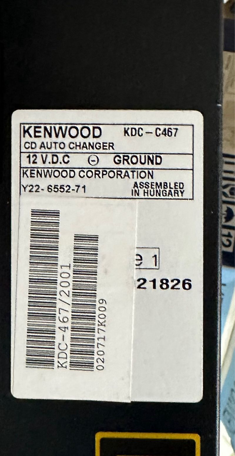 Cargador CD Kenwood KDC-C719MP Reproduce MP3-CD afbeelding 3