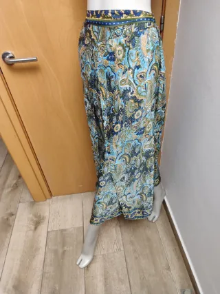 Falda larga estampada
