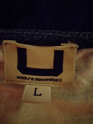 Vestido A.D. azul y multicolor